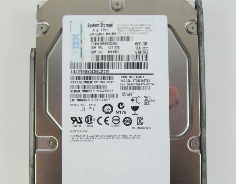 IBM 1746-5110 600Gb 15K 6Gbps 3.5" H/S SAS HDD