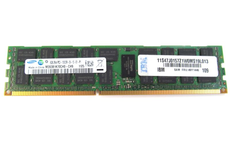IBM 49Y1436 8Gb (1X8Gb) PC3-10600 DDR3 RDIMM Server Memory