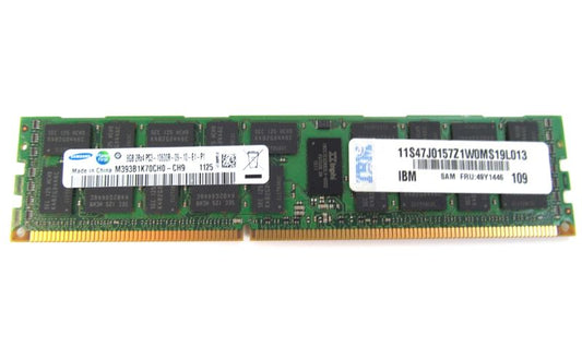 IBM 49Y1436 8Gb (1X8Gb) PC3-10600 DDR3 RDIMM Server Memory