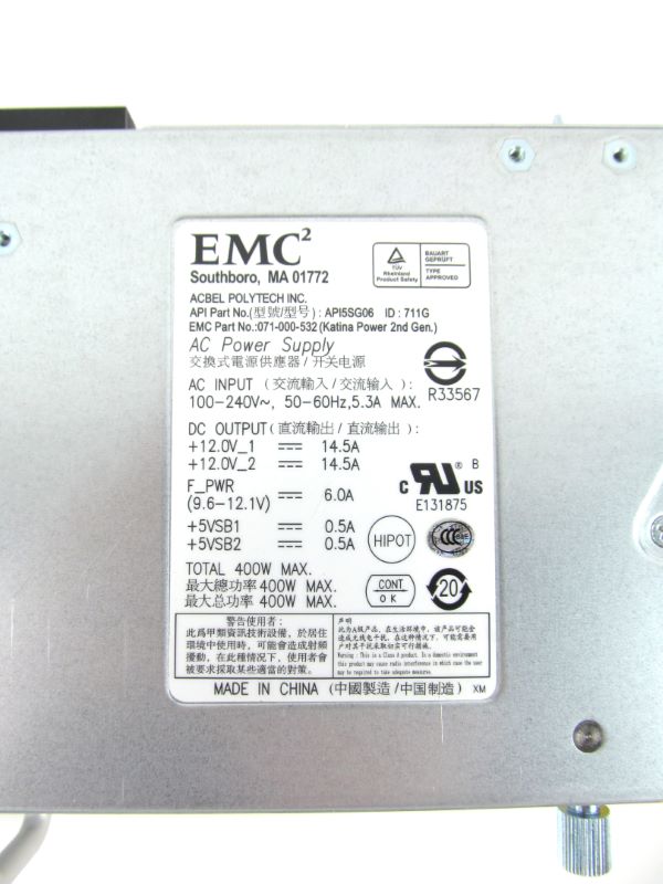 EMC 071-000-533 400W Power Supply for DAE2P