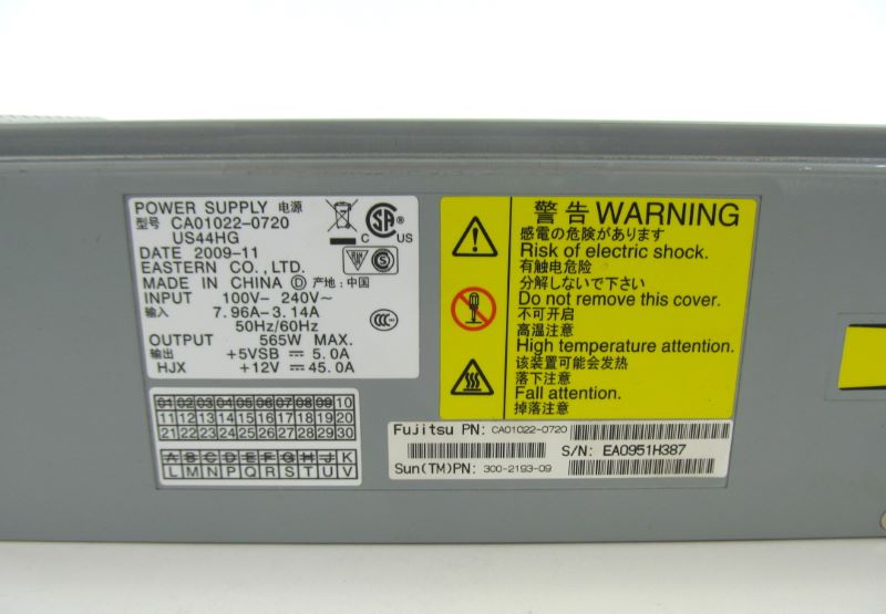 SUN 300-2193 AC 565 Watt Power Supply for M3000 w/WARRANTY