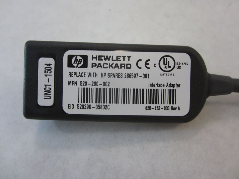 HP 520-290-505 PS2 KVM INTERFACE DONGLE