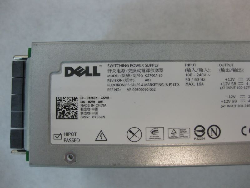 Dell K569N M1000E 2700W Power supply