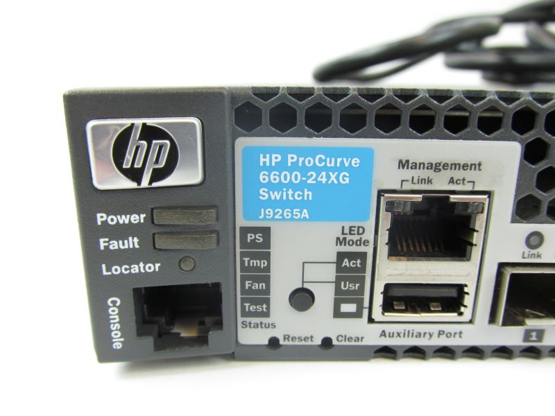 HP J9265A 6600-24XG Switch no power supplies
