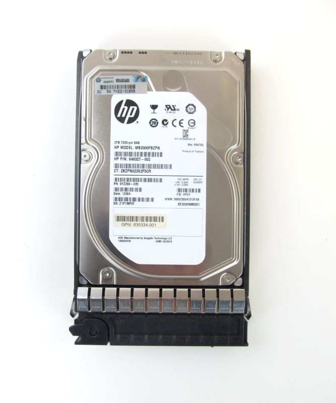 HP AW590A  M6612 2Tb 6G SAS 7.2K 3.5in MDL Hard Drive
