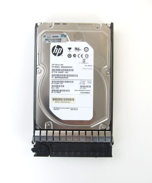 HP AW590A  M6612 2Tb 6G SAS 7.2K 3.5in MDL Hard Drive
