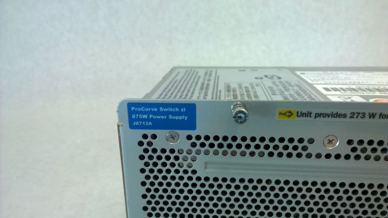 HP J8712A 875w ZL 875w Redundant Power Supply