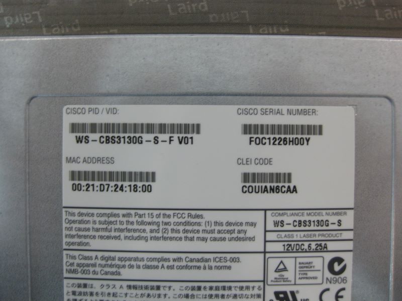 Dell GX227 M1000E WS-CBS3130G Blade Switch