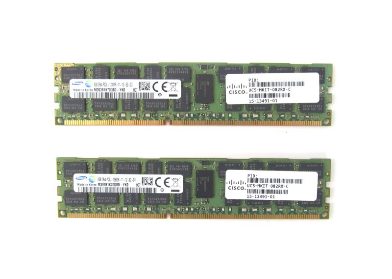CISCO UCS-MKIT-082RX-C 16GB (2x8GB) Memory Kit 2Rx4 PC3L-10600R