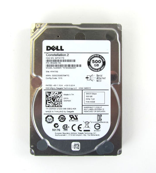 Seagate ST9500620SS 500GB SAS 6Gbps 7.2K RPM 2.5" Hard Disk Drive