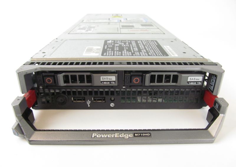 Dell M710HD 2x2.66ghz X5650 6-core, 96GB, 2x146Gb 15K SAS 6Gbps