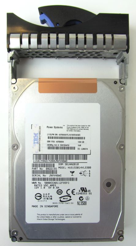 IBM 3677 139.5GB 15K RPM SAS 3.5" Server Hot Swap Hard Drive HDD (IBM i5)