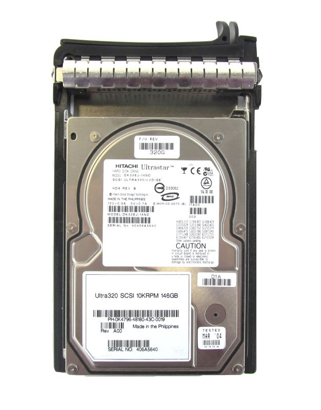 Dell K4796 146GB 10K SCSI U320 80-Pin 3.5" Hard Drive