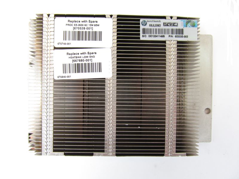 HP 667880-001 DL360 G8 Servers Heatsink (Latch Style)