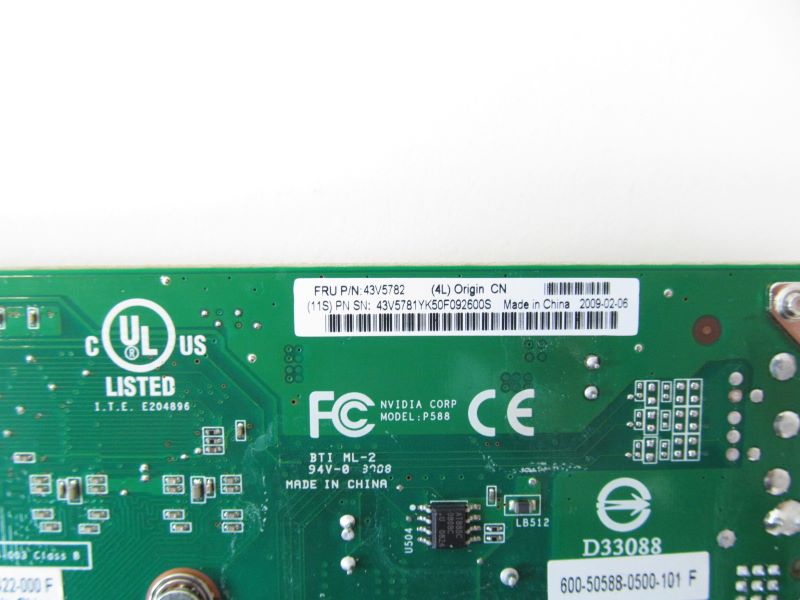 IBM 43V5782 Nvidia Fx 570 Dual Port PCI Express Card