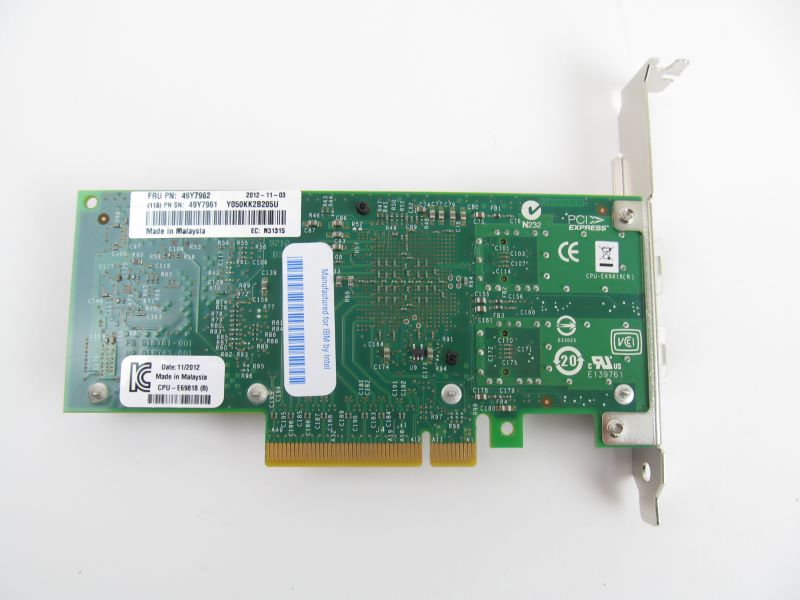 IBM 49Y7962-HH Intel X520-Da2 Dp 10GB Eth SFP+ HBA