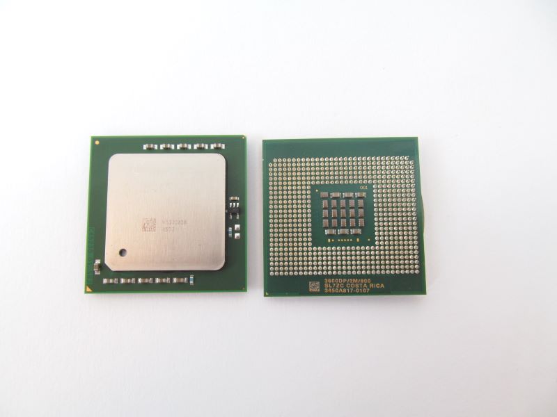 Intel Lot of 2 SL7ZC CPU Xeon 3.6Ghz/2Mb/800Mhz Fsb Processors