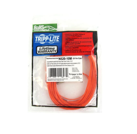 OEM N520-10M Tripp Lite Multimode Duplex 50/125 Fiber Optic LC/LC