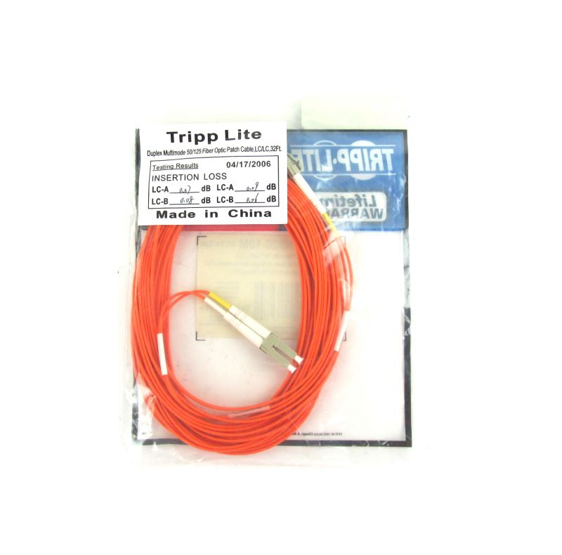 OEM N520-10M Tripp Lite Multimode Duplex 50/125 Fiber Optic LC/LC
