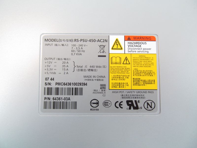 Compellent 64361-03A Compellent 440W Power Supply