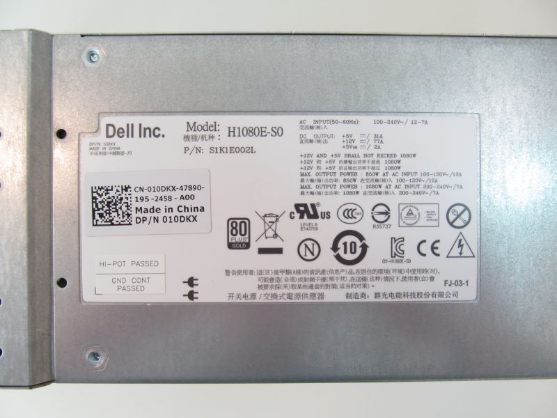 Equallogic 10DKX Equallogic PS6100 1080W Power supply