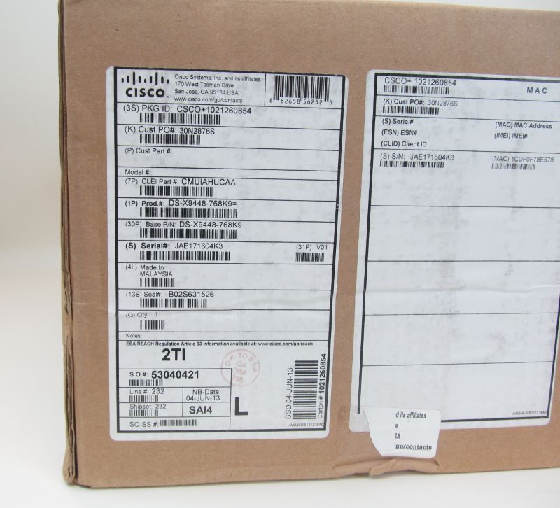 CISCO DS-X9448-768K9 48-Port 16Gb Fiber Channel Switching Module