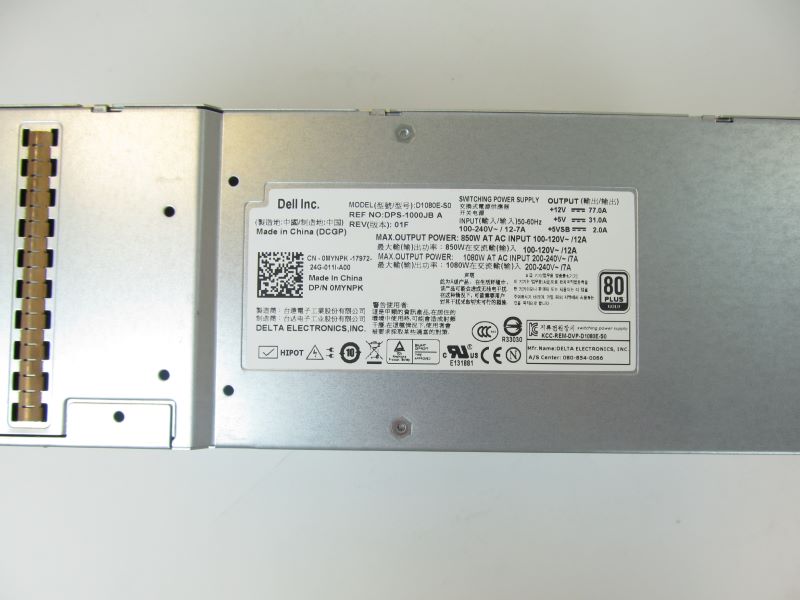 Equallogic MYNPK EqualLogic 1080 Watt Power Supply for PS6100