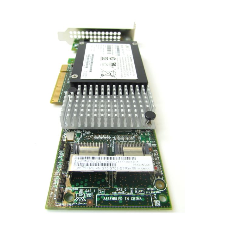 SUN 375-3701 (SGX-SAS6-R-INT-Z)  6Gigabit SAS RAID PCI-E HBA, B4 AS
