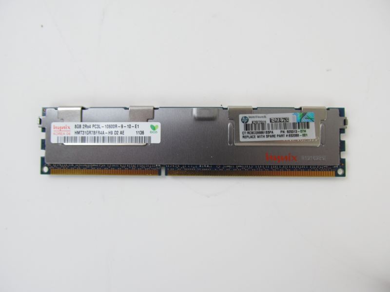 HP 652088-001 8GB (512MX) PC3L 10600R Memory Module