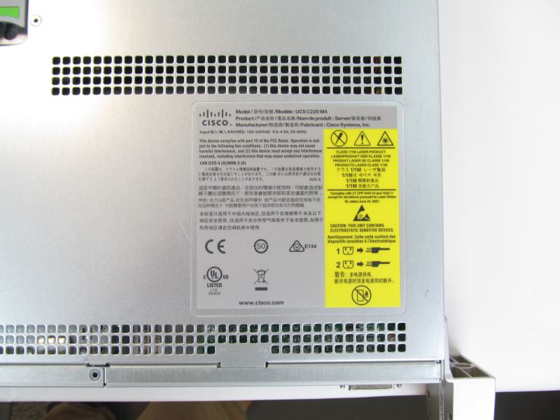 CISCO UCSC-C220-M4S UCS C220 M4 1RU Rackmount CTO Server with 2x power