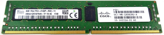 CISCO UCS-MR-1X081RU-A 8GB Mem DIMM DDR4 2133MHz 1Rx4 PC4-17000