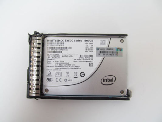 HP 717968-003 800GB 2.5" 6Gb/s SATA SSD Solid State Drive DC S3500 Series