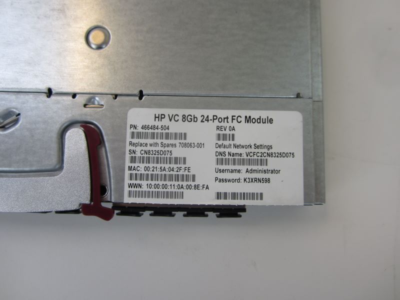 HP 466484-504 HP Virtual Connect 8Gb 24-Port Fibre Channel module