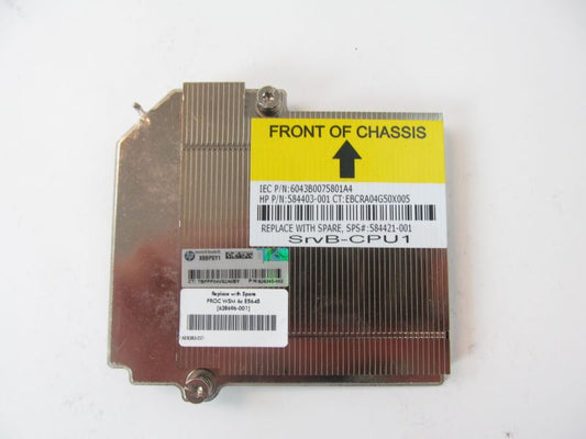 HP 584421-001 HP BL2x220c G6 Heatsink SVR B CPU1