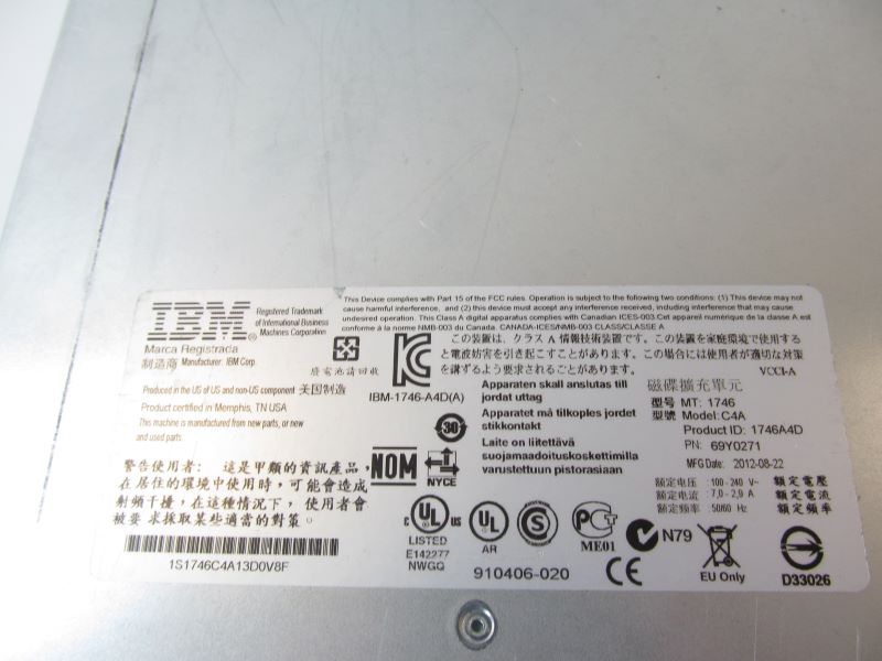 IBM 1746-C4A DS3524 Dual Controller Storage System (NO DAUGHTER CARD)