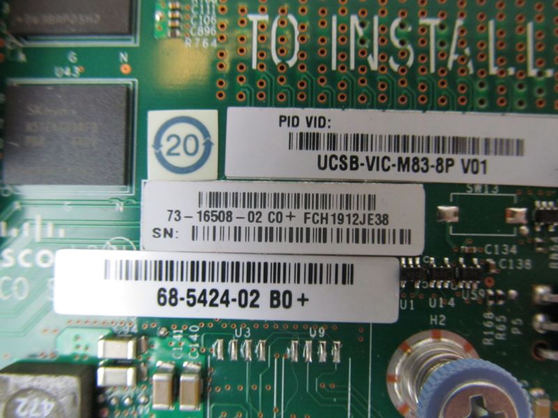 CISCO UCSb-VIC-M83-8P UCS VIC 1380 Mezzanine Adapter