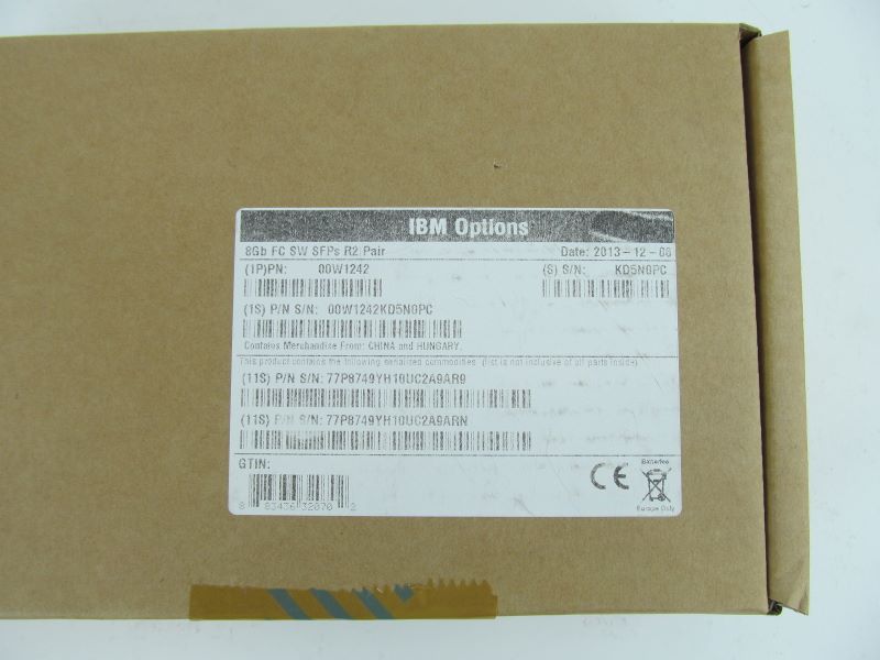 IBM 00W1242 8GB FC SW SFP (PAIR)