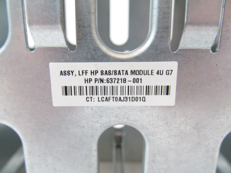 HP 637218-001 ML110 Hard Drive Cage with Backplane SAS SATA 4U