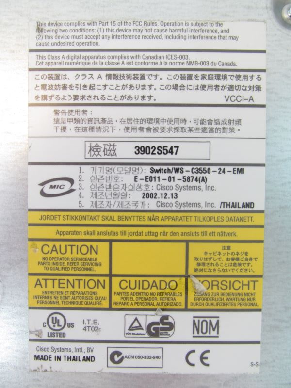 CISCO 73-5700-09 Switch Motherboard for WS-C3550-24-EMI