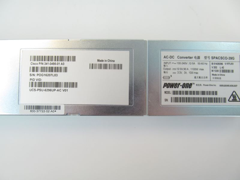 CISCO UCS-PSU-6296UP-AC 1100W Power Supply 100-240VAC