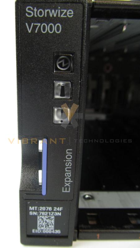 IBM 2076-24F V7000 Storwize Gen2 Expansion Storage Array, 2U, 24 Slot