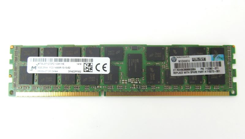 HP 715273-001 8GB 2RX4 PC3-14900R-13 Memory DIMM