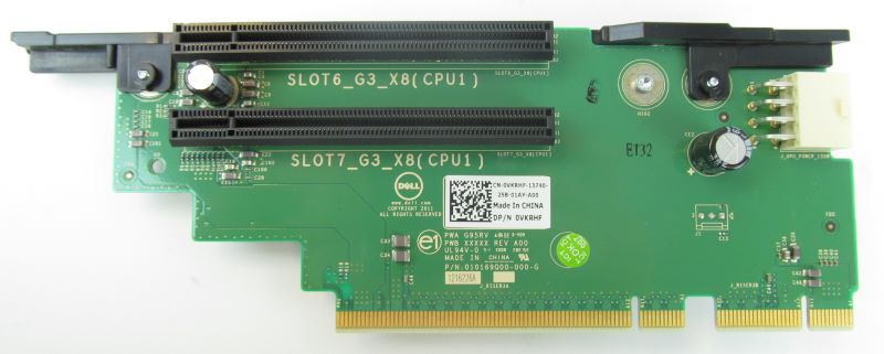 Dell VKRHF PowerEdge R720 2X PCI-E Riser Card Board