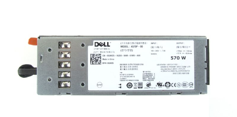 Dell G0KD5 Poweredge R710 570W Power Supply