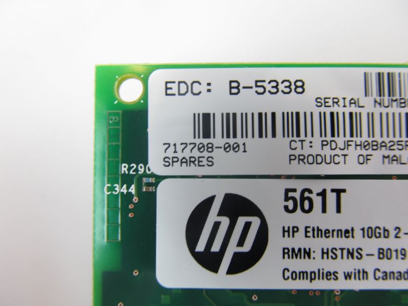 HP 716591-B21 561T 10GB Dual Port Ethernet Network Adapter Card NIC