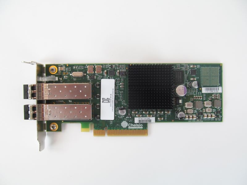 Chelsio 110-1088-30 10GB 2-Port Adapter PCI-E Low Profible w/ SFPs