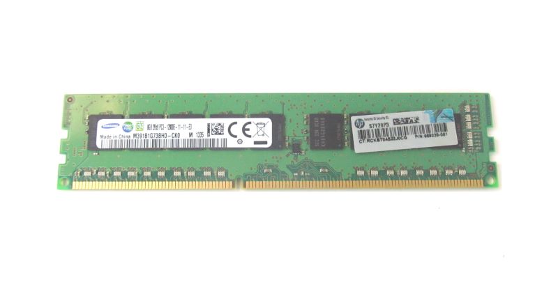 HP 669239-081 8GB 2RX8 PC3-12800E-11 Memory DIMM