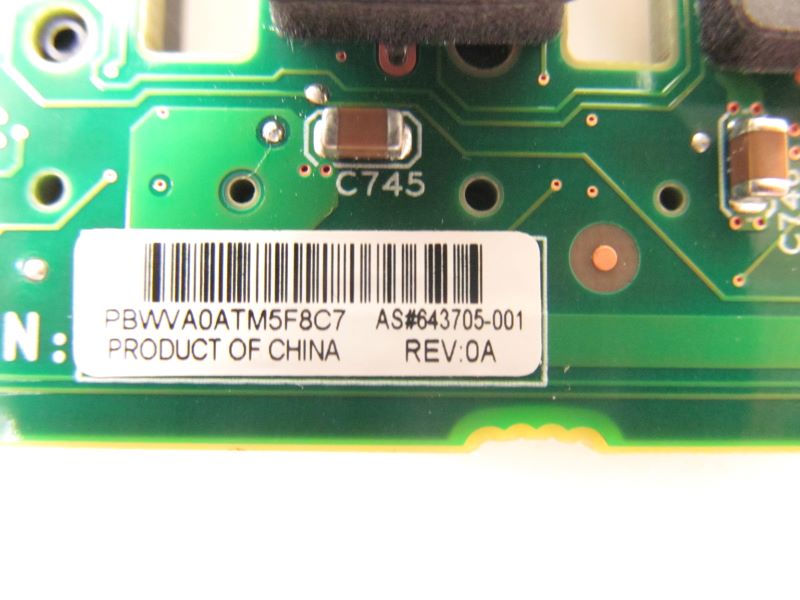 HP 643705-001 Gen8 8-Bay SFF Hard Drive Backplane