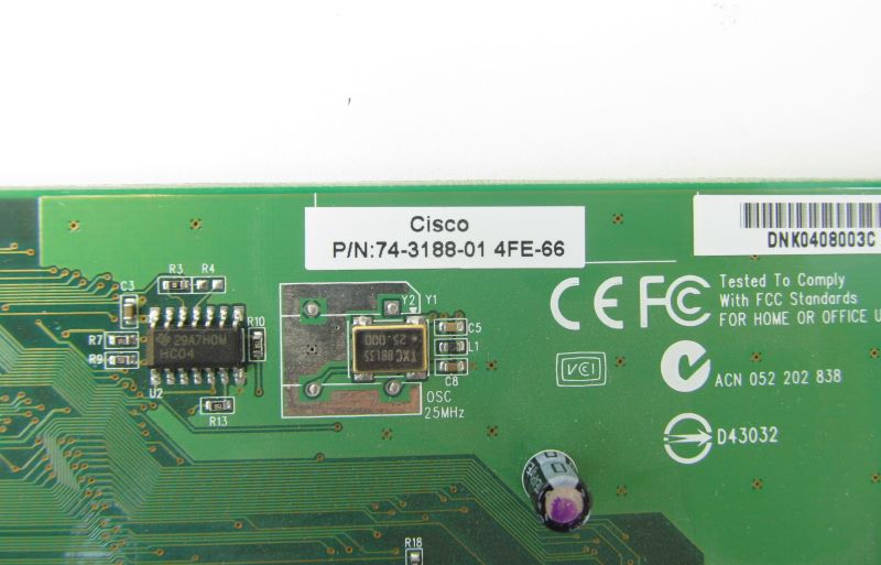 Cisco PIX-4FE-66 4-Port 66MHz 10/100Mb LAN Network Adapter Card