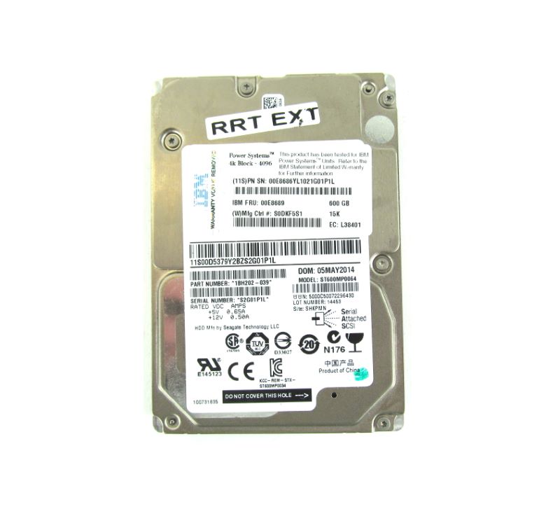 IBM ESFP 600Gb 15k SAS SFF-2 HDD 4K Block (4096)